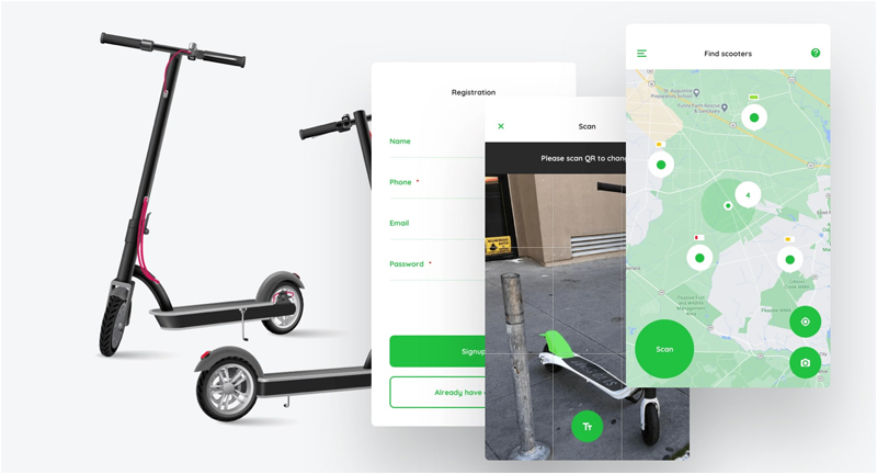 Scooter Sharing App Development: Example and Cost in 2022